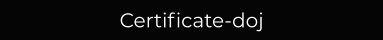 Certificate-doj